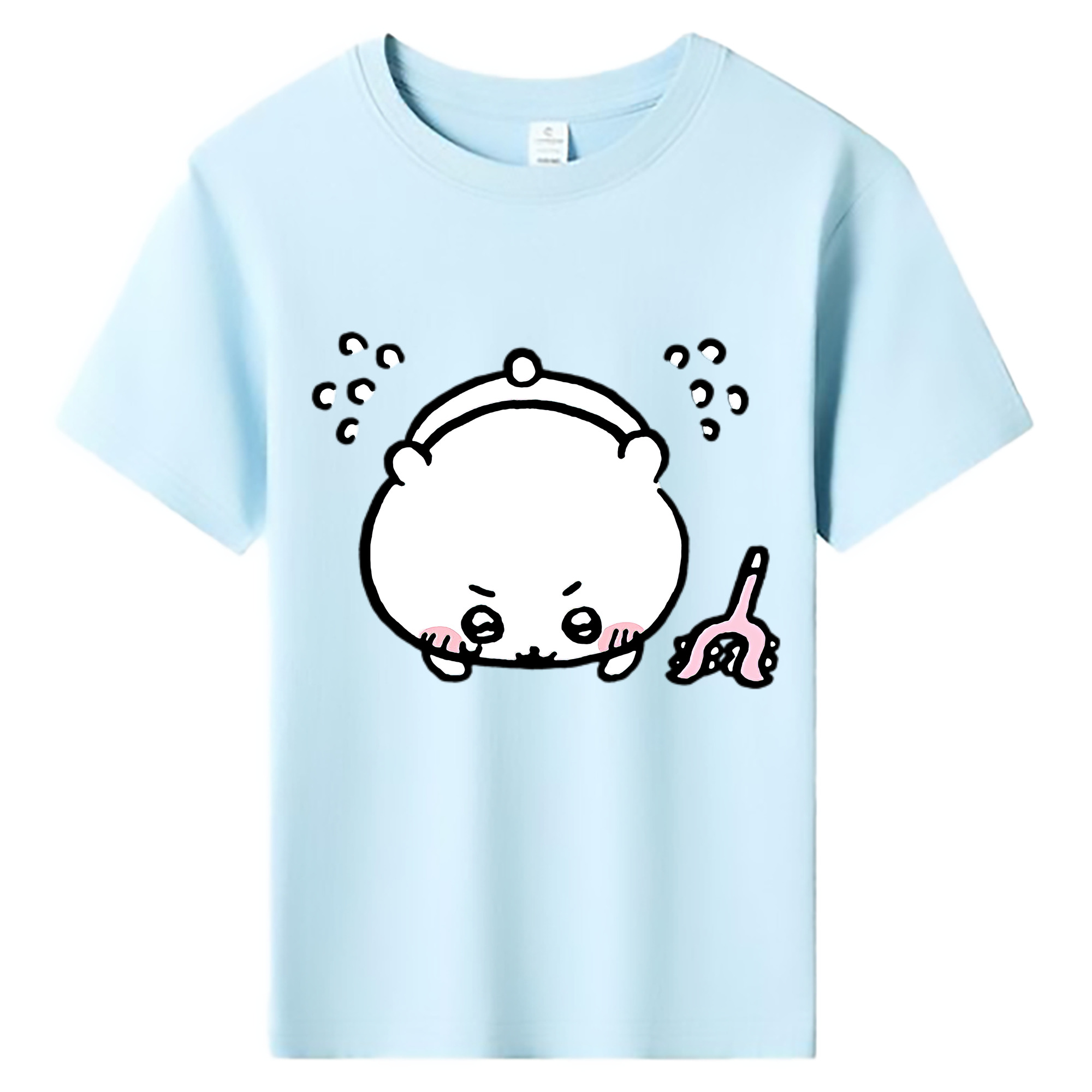 （画像用） ちいかわ ちいかわ Chii-kawa chiikawa 綿100％キッズTシャツ（フロントプリント）